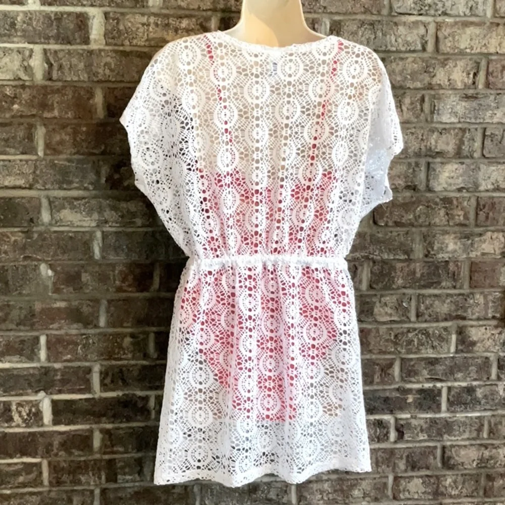 4👗👚🩳👖👙X 20 ARUBA BLUE swimsuit cover up dress size L - Picture 3 of 7